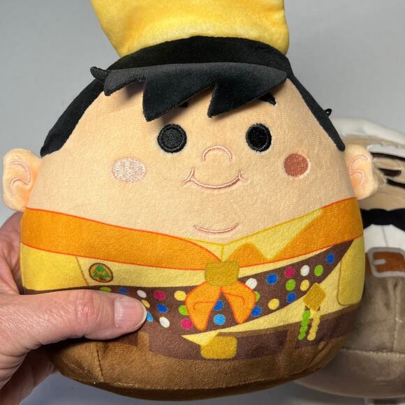 Disney Squishmallows Lot of 3 toys Movie UP Old Guy and Kid plus Popcorn - Picture 4 of 16